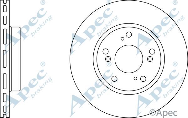 APEC BRAKING stabdžių diskas DSK2432